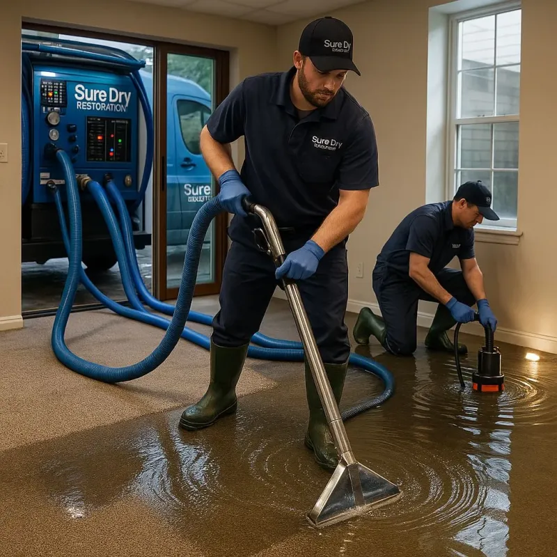 Water Extraction and Removal process in Brownsville, TN